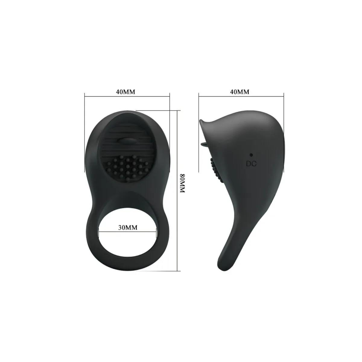 Vibrierender Penisring mit Schwarzer Zunge von Pretty Love Male | Fesselliebe.de