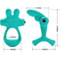 Dante Green Rabbit Vibratorring von Pretty Love Male