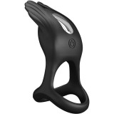 Silas Vibrant Penis Ring 7 Vibrationen Schwarzes Silikon von Pretty Love Male | Fesselliebe.de
