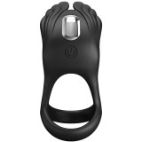 Silas Vibrant Penis Ring 7 Vibrationen Schwarzes Silikon von Pretty Love Male | Fesselliebe.de