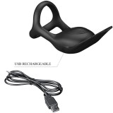 Silas Vibrant Penis Ring 7 Vibrationen Schwarzes Silikon von Pretty Love Male | Fesselliebe.de