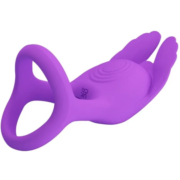 Silas Vibrant Penis Ring 7 Vibrationen Lila Silikon von Pretty Love Male | Fesselliebe.de