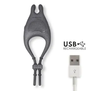 Pampa wiederaufladbarer Einstellbarer Vibratorring mit Klitorisstimulator 10 Geschwindigkeiten - Kostenlose App von Oninder