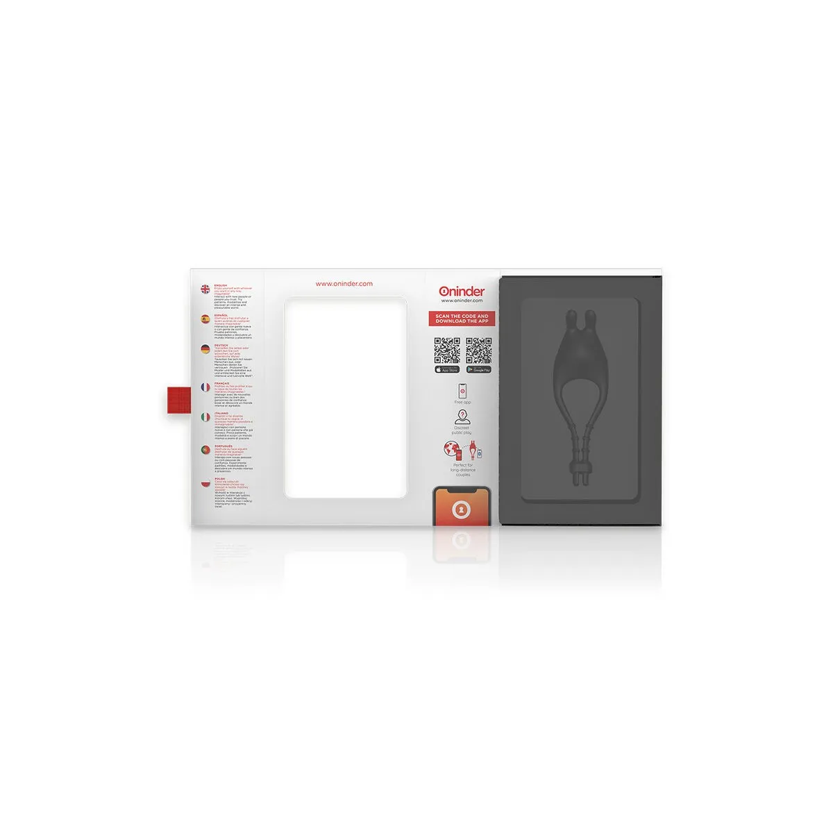 Pampa wiederaufladbarer Einstellbarer Vibratorring mit Klitorisstimulator 10 Geschwindigkeiten - Kostenlose App von Oninder | Fesselliebe.de