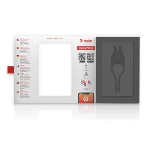 Pampa wiederaufladbarer Einstellbarer Vibratorring mit Klitorisstimulator 10 Geschwindigkeiten - Kostenlose App von Oninder