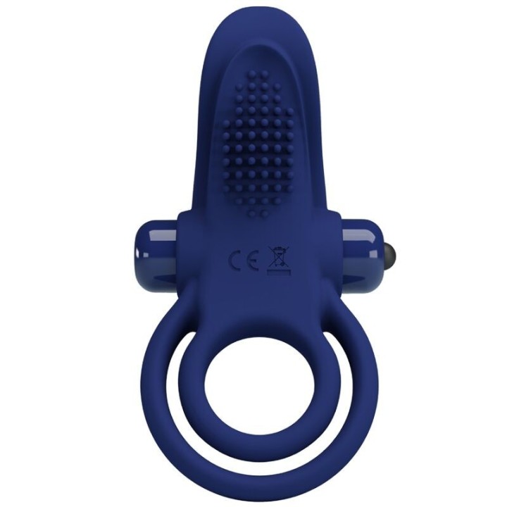 Bronson Doppelring mit Vibration Blau von Pretty Love Male | Fesselliebe.de