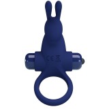 Jiro Rabbitring mit Vibration Blau von Pretty Love Male | Fesselliebe.de