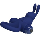 Jiro Rabbitring mit Vibration Blau von Pretty Love Male | Fesselliebe.de