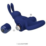 Jiro Rabbitring mit Vibration Blau von Pretty Love Male | Fesselliebe.de
