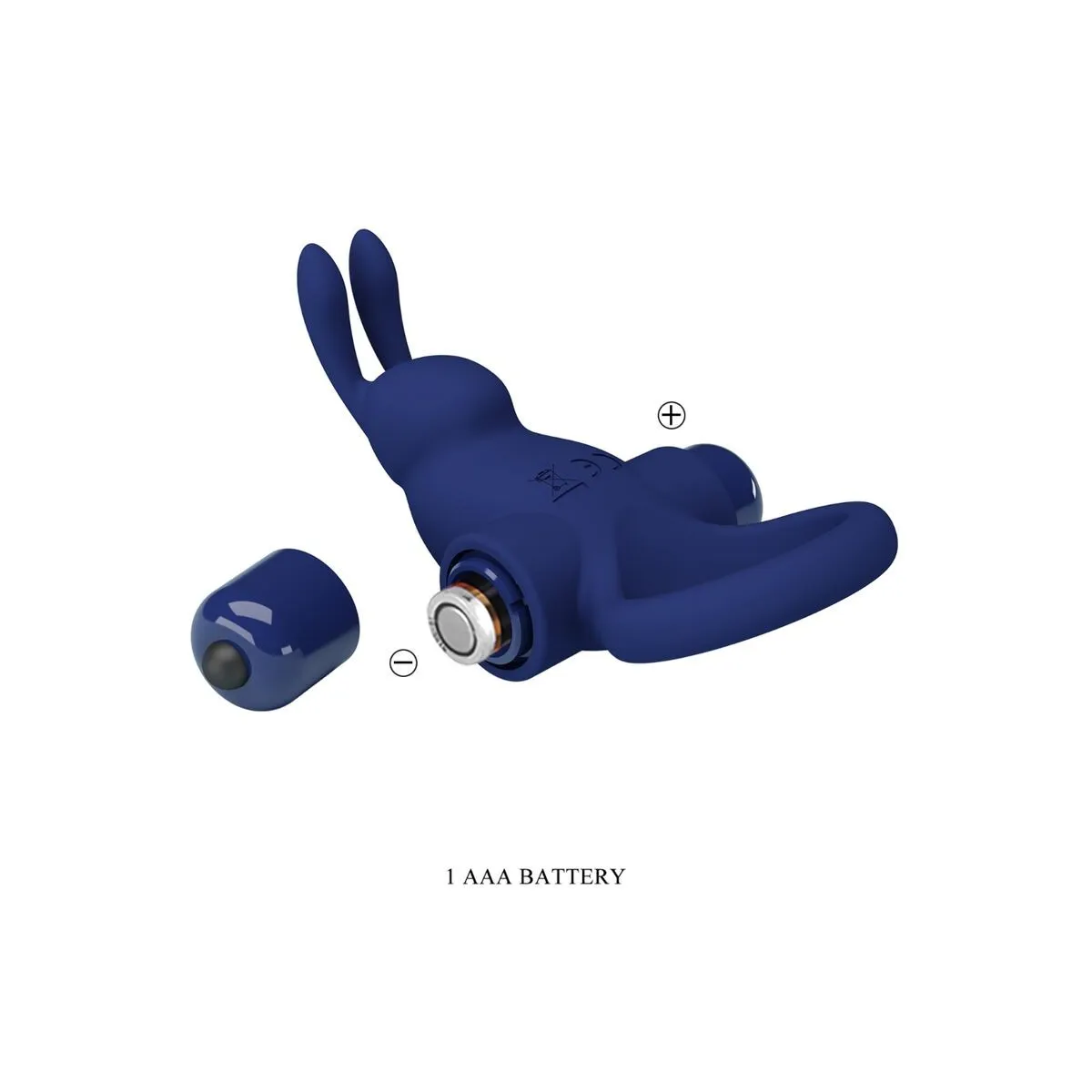 Jiro Rabbitring mit Vibration Blau von Pretty Love Male | Fesselliebe.de
