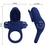 Palle Ring mit Vibration Blau von Pretty Love Male | Fesselliebe.de