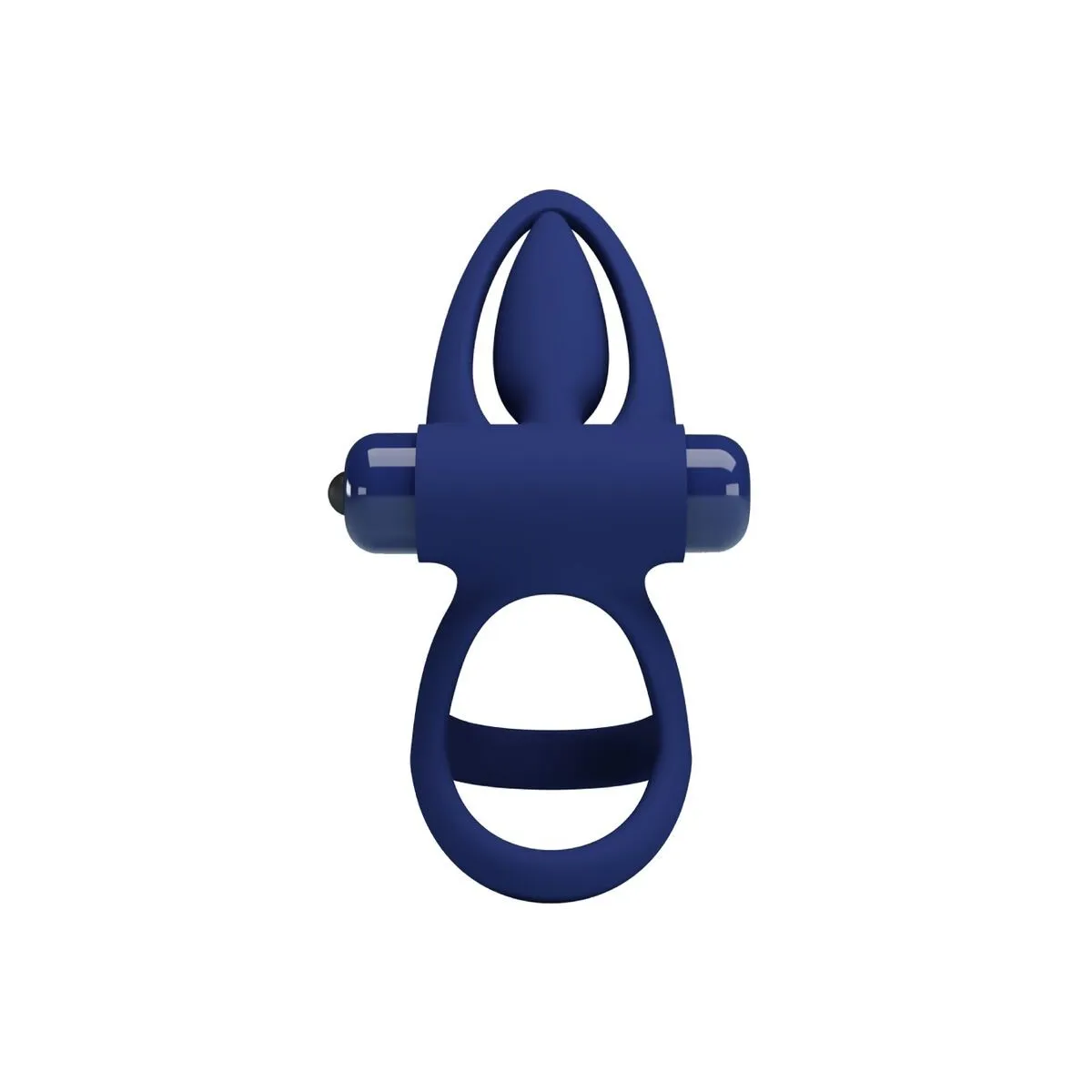 Mat Doppelring mit Vibration & Stimulator Blau von Pretty Love Male | Fesselliebe.de