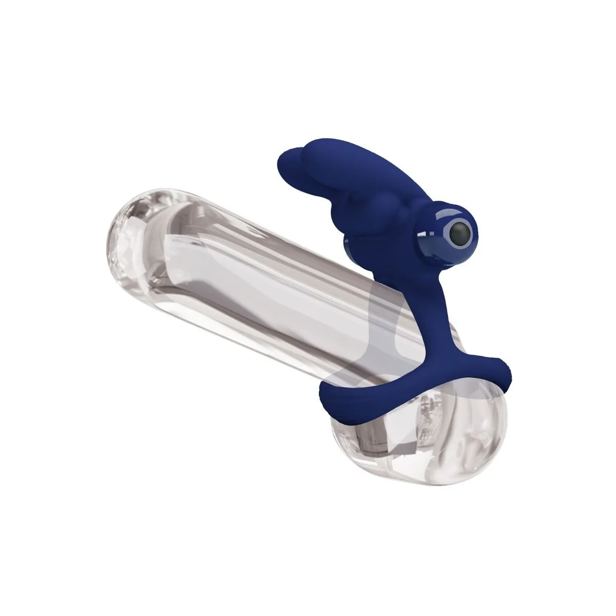 Francisco Doppelter Vibrationsring Rabbit Blau von Pretty Love Male | Fesselliebe.de