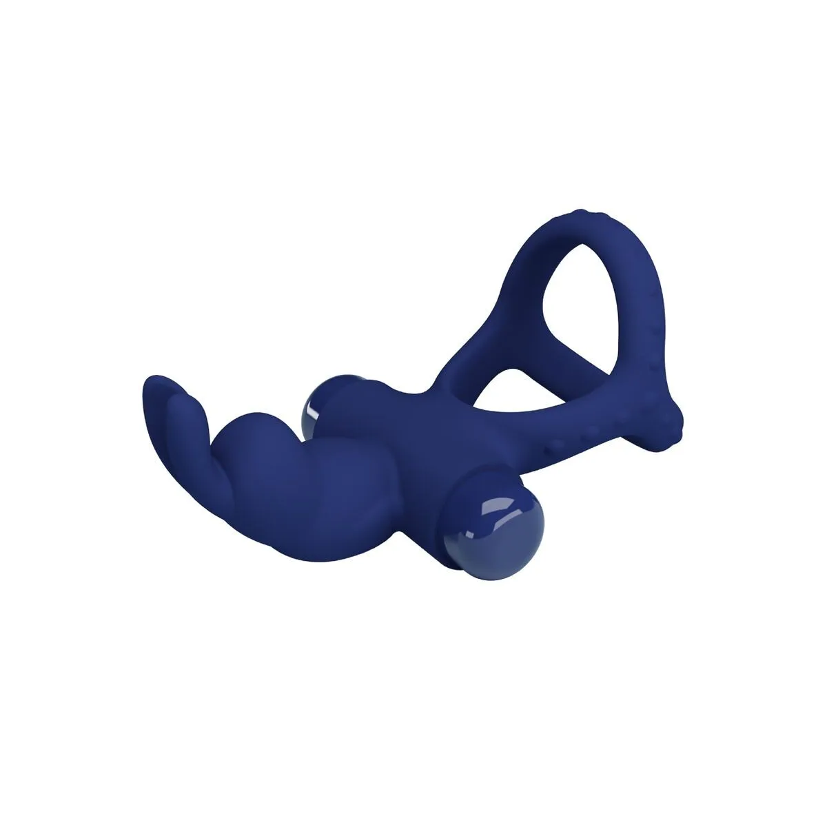 Luchito Doppelvibrierender Ring Rabbit Blau von Pretty Love Male | Fesselliebe.de