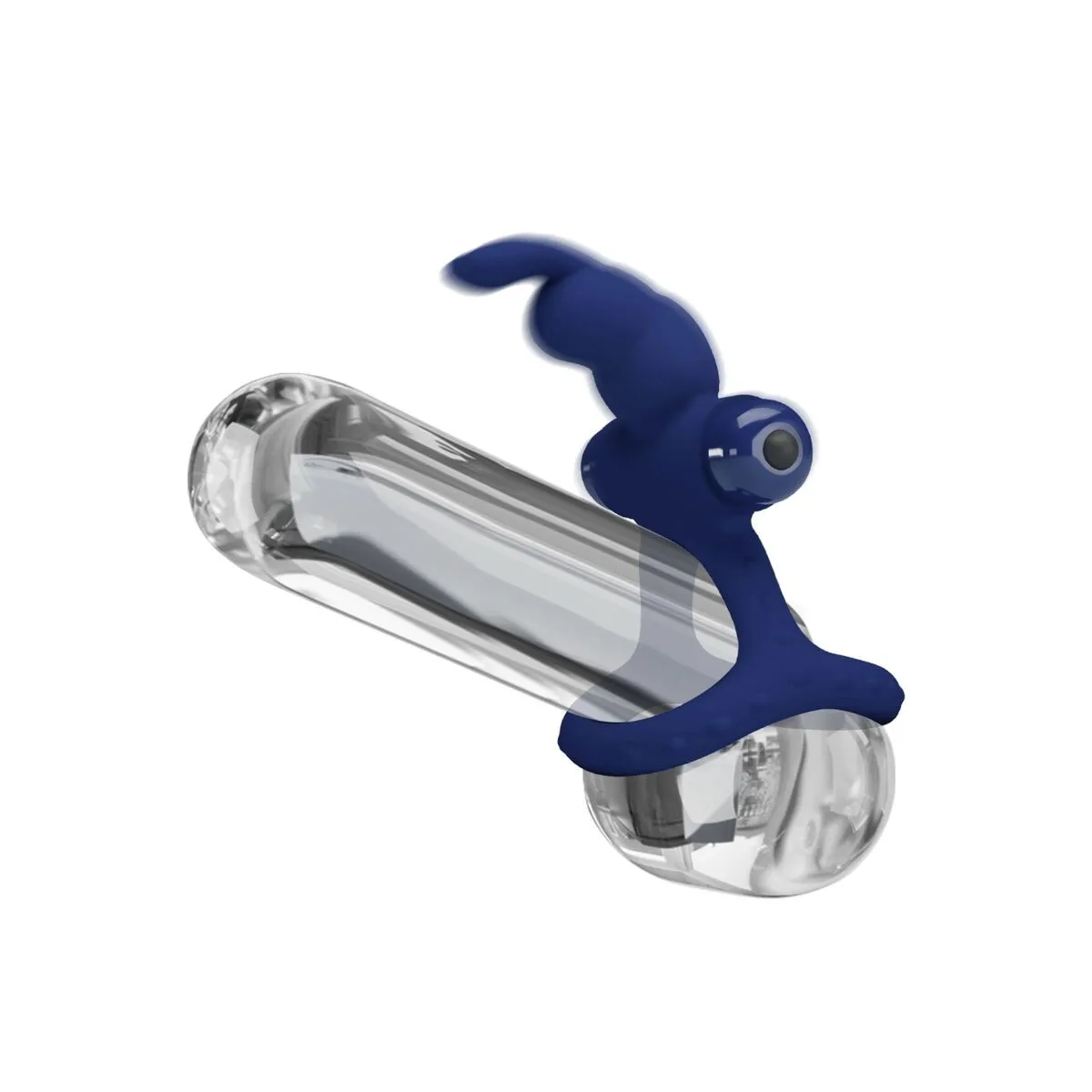 Luchito Doppelvibrierender Ring Rabbit Blau von Pretty Love Male | Fesselliebe.de