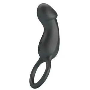 Trae Vibrationsring mit Schwarzem Stimulator von Pretty Love Male