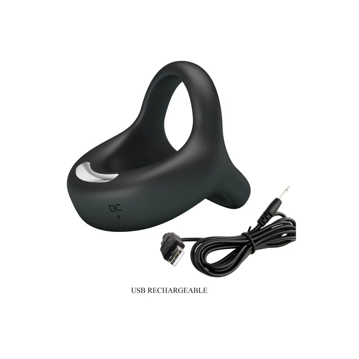 Elliott Schwarzer Vibrierender Ring von Pretty Love | Fesselliebe.de