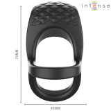 Alex Vibrator Doppel-Penisring 10 Vibrationen Schwarz von Intense Couples Toys | Fesselliebe.de