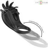 Mabel Vibrationsring 10 Vibrationen mit Klitorisstimulator Schwarz von Intense Couples Toys | Fesselliebe.de
