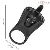 Mabel Vibrationsring 10 Vibrationen mit Klitorisstimulator Schwarz von Intense Couples Toys | Fesselliebe.de