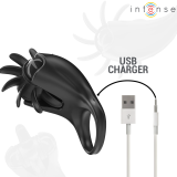 Mabel Vibrationsring 10 Vibrationen mit Klitorisstimulator Schwarz von Intense Couples Toys | Fesselliebe.de