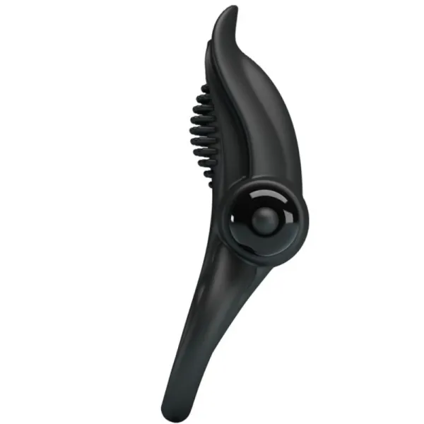 Doppelter Vibrationsring + Klitorisstimulator 10 Vibrationen Schwarz von Pretty Love | Fesselliebe.de