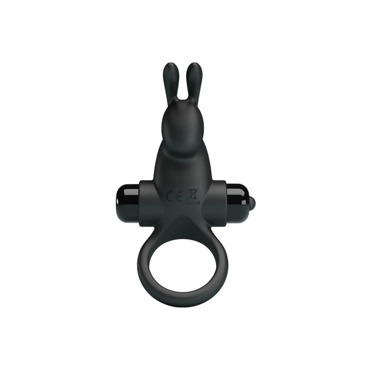 Vibrationsring + Rabbit-Klitoris-Stimulator 10 Vibrationen Schwarz von Pretty Love | Fesselliebe.de