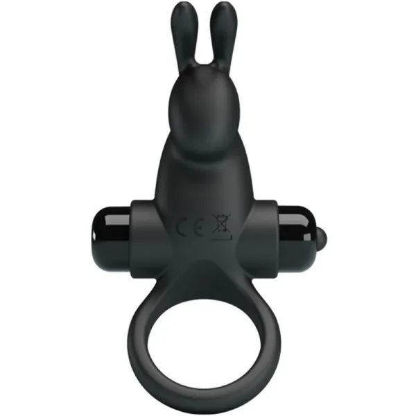 Vibrationsring + Rabbit-Klitoris-Stimulator 10 Vibrationen Schwarz von Pretty Love | Fesselliebe.de