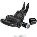 Aufregender Ring Rabbit Vibratorring 10 Vibrationen Schwarz von Pretty Love