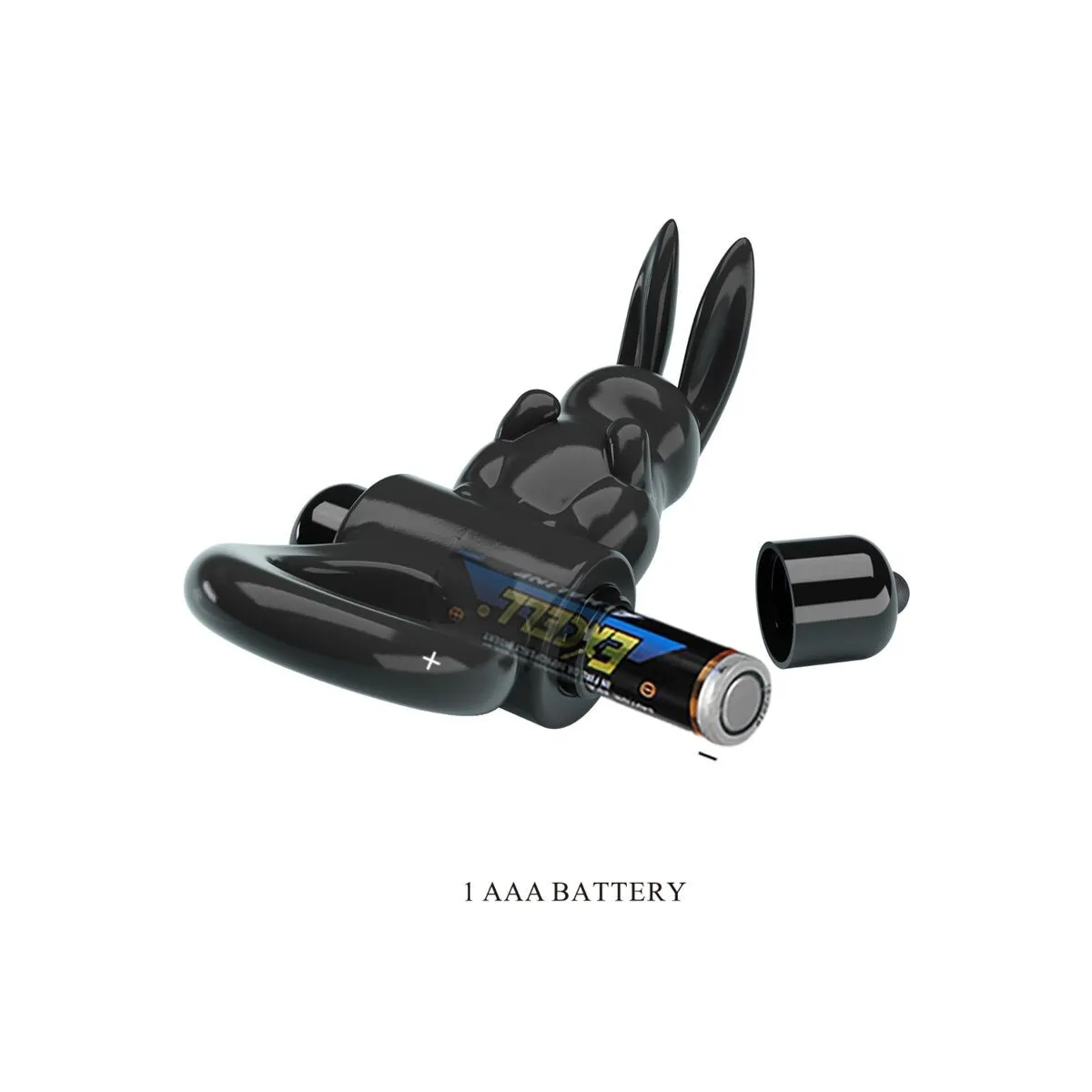 Aufregender Ring Rabbit Vibratorring 10 Vibrationen Schwarz von Pretty Love | Fesselliebe.de