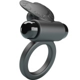Debonaire Vibrationsring Rabbit 10 Vibrationen Schwarz von Pretty Love | Fesselliebe.de