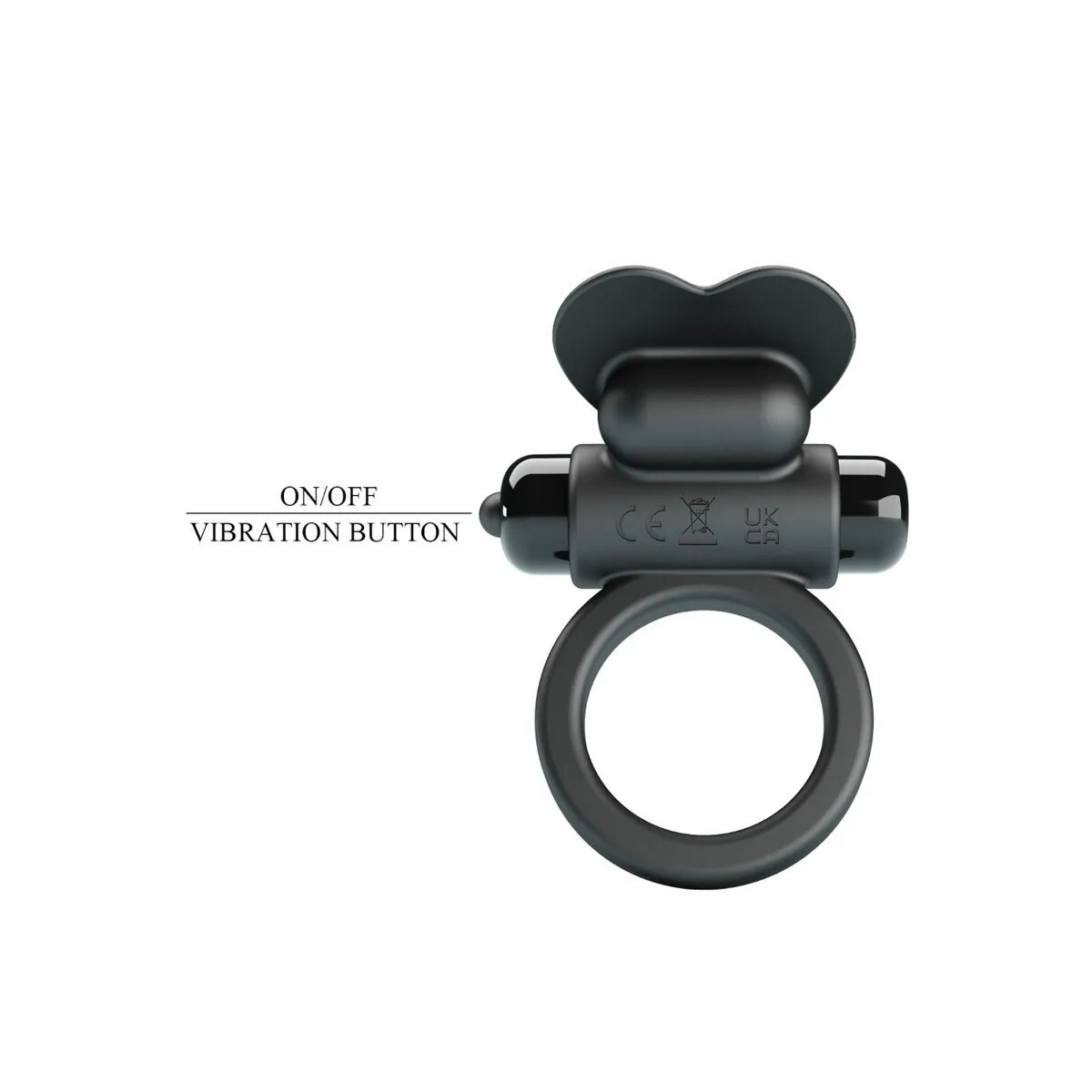 Debonaire Vibrationsring Rabbit 10 Vibrationen Schwarz von Pretty Love | Fesselliebe.de