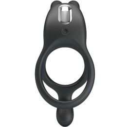 Seth Doppel-Vibrationsring Rabbit 7 Vibrationen Schwarz von Pretty Love | Fesselliebe.de