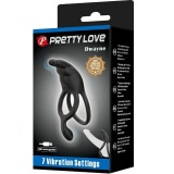 Seth Doppel-Vibrationsring Rabbit 7 Vibrationen Schwarz von Pretty Love | Fesselliebe.de