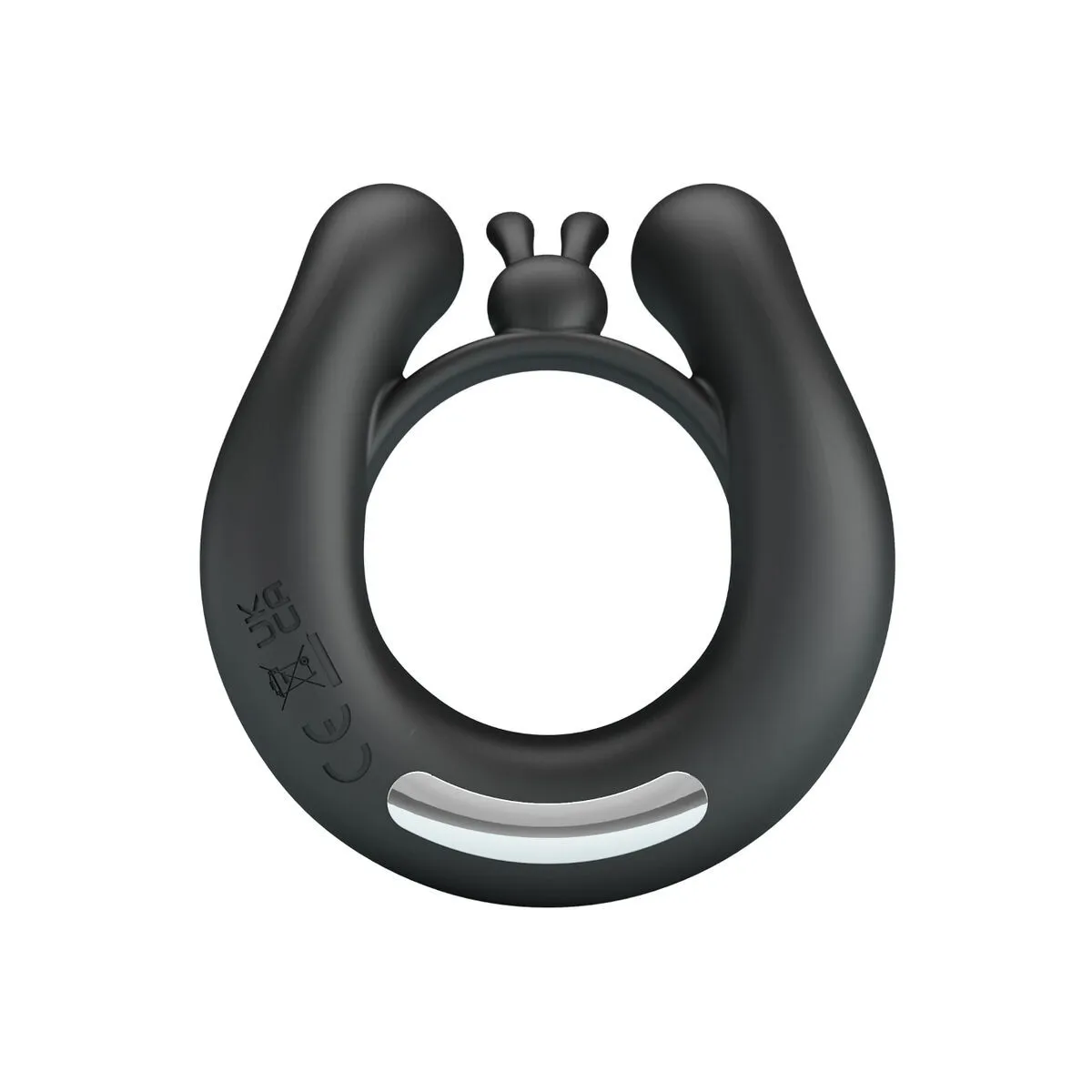 Dahlia Vibrationsring + Klitorisstimulator 12 Vibrationen Schwarz von Pretty Love | Fesselliebe.de