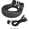 Dahlia Vibrationsring + Klitorisstimulator 12 Vibrationen Schwarz von Pretty Love