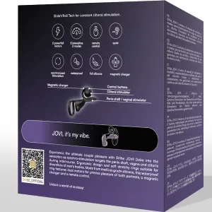 Jovi Paarring mit Fernbedienung Schwarz von Snail Vibe