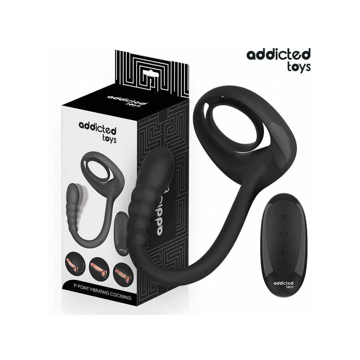 P-Spot Vibrierender Cock Ring mit Fernbedienung von Addicted Toys | Fesselliebe.de