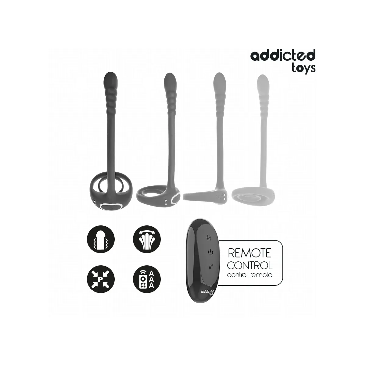 P-Spot Vibrierender Cock Ring mit Fernbedienung von Addicted Toys | Fesselliebe.de