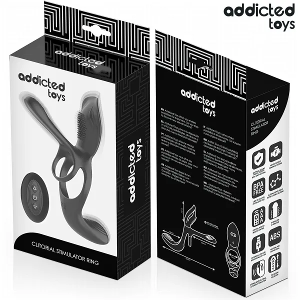 Doppelter Penisring mit Klitorisstimulator von Addicted Toys | Fesselliebe.de