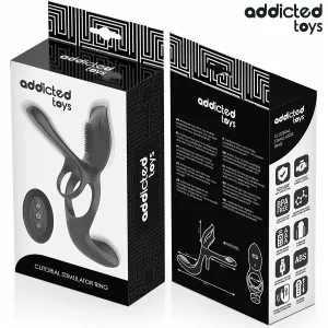 Doppelter Penisring mit Klitorisstimulator von Addicted Toys