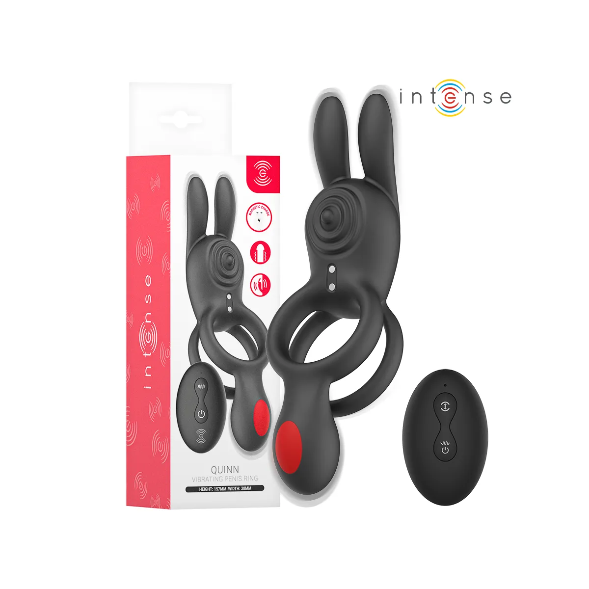 Quinn Doppelvibrationsring mit Fernbedienung von Intense Couples Toys | Fesselliebe.de