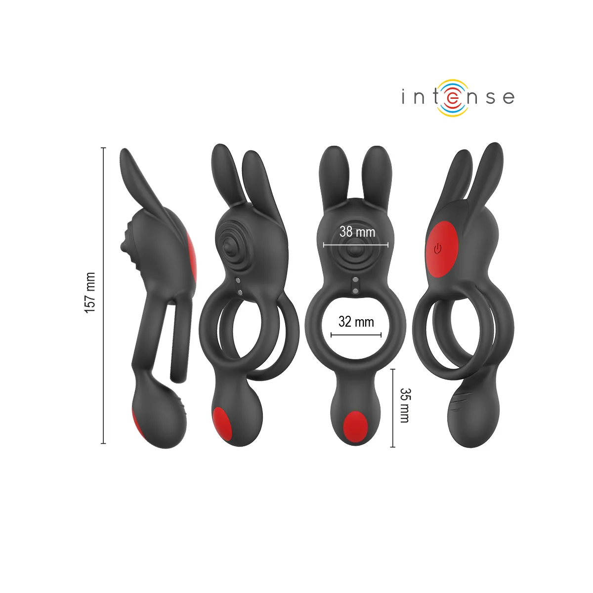 Quinn Doppelvibrationsring mit Fernbedienung von Intense Couples Toys | Fesselliebe.de