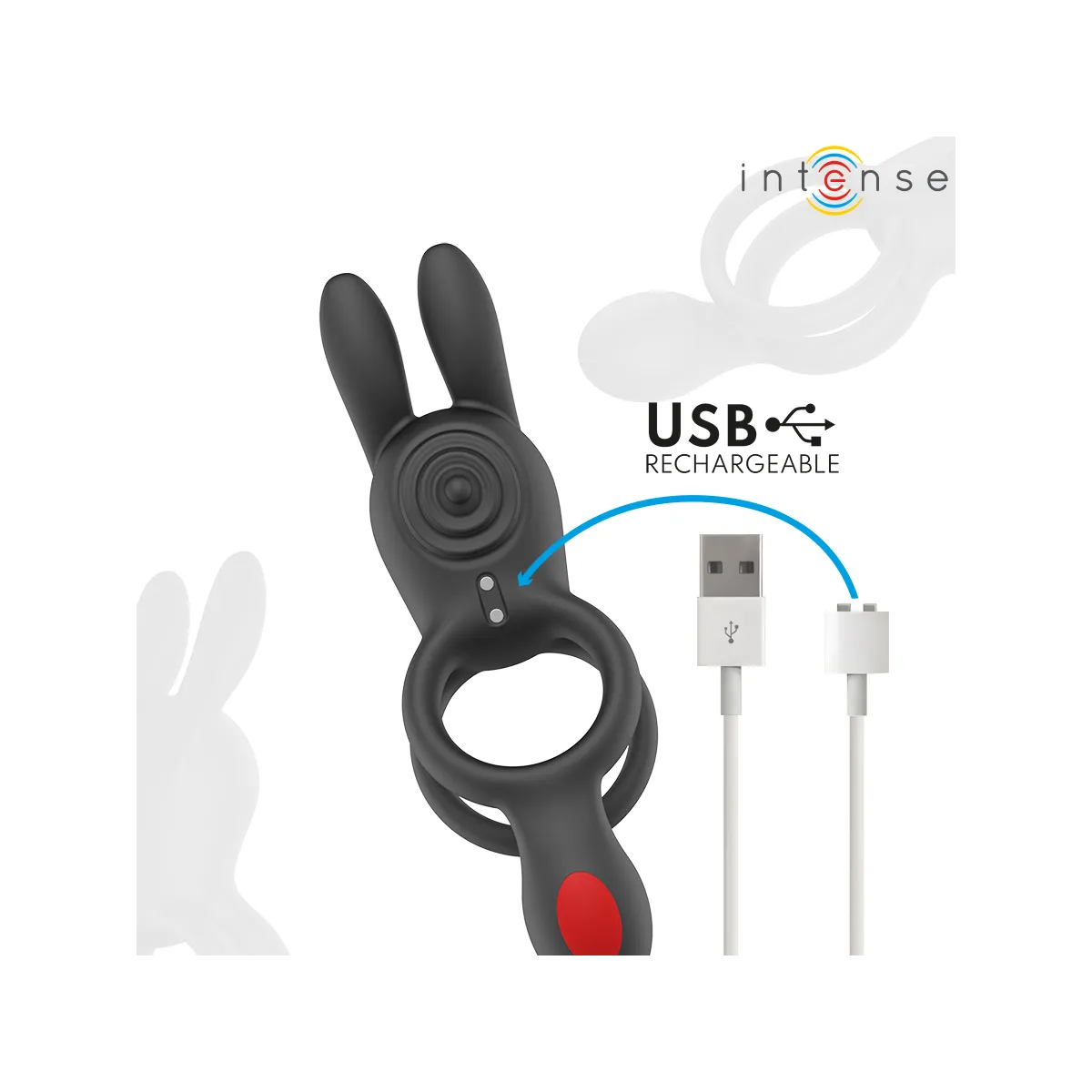 Quinn Doppelvibrationsring mit Fernbedienung von Intense Couples Toys | Fesselliebe.de