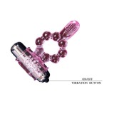 Silikonring 10 Zungenrhythmen mit Rosa Vibration von Baile For Him | Fesselliebe.de