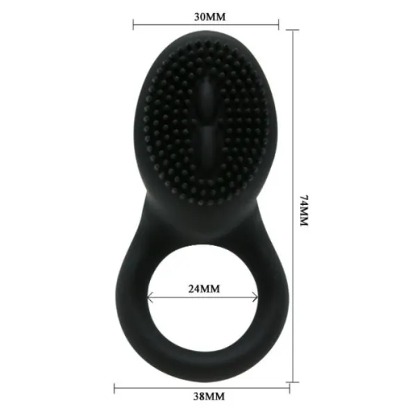 Cobra Vibratorring Schwarz von Pretty Love Male | Fesselliebe.de