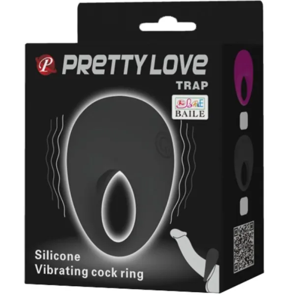 Trap Vibratorring Schwarz von Pretty Love Male | Fesselliebe.de