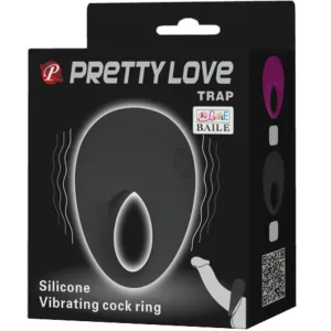 Trap Vibratorring Schwarz von Pretty Love Male