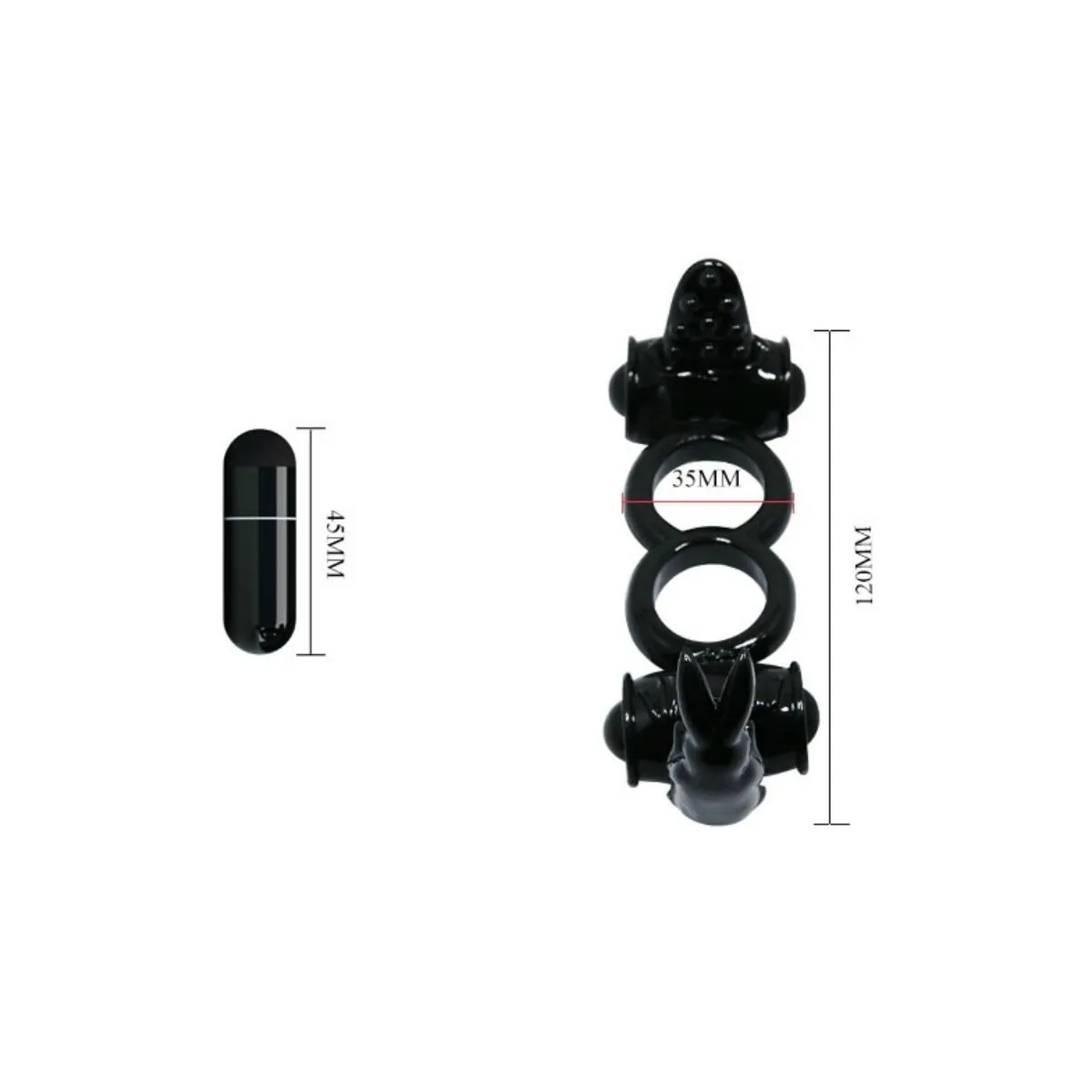 Sweet Ring Doppelring mit Doppelhasen von Baile For Him | Fesselliebe.de