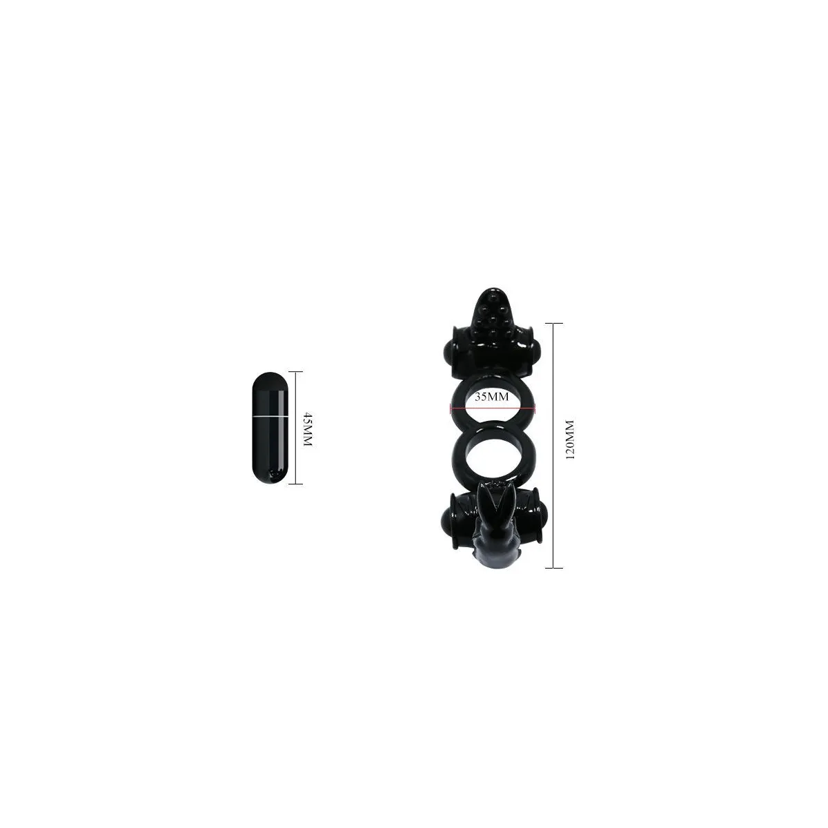 Sweet Ring Doppelring mit Doppelhasen von Baile For Him | Fesselliebe.de